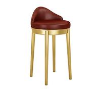 KOHUS Bar Stools Modern Light Luxury Bar Stool With Backrest Home Leisure Living Room Dining Room Office Chair Fashion Cafe Bar Bar Stool Barstools for Bar(A,75cm)