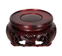 KOHUS Bonsai Stand Wooden Vase Base Display Rack Practical Teapot Vase Bonsai Base Stone Ornament Base Home Office Decoration Potted Plant Rack(L)