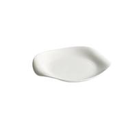KOHUS Dinner Plates 9.5-inch Western Steak Dinner Plate Household Ceramic Hotel Tableware White Deep Soup Dish Restaurant Salad Plates(10.5 in)