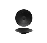 KOHUS Dinner Plates 9-inch Black and White Ceramic Hat Noodle Bowl Home Kitchen Soup Ramen Tableware Restaurant Japanese Salad Dessert Breakfast Salad Plates(B-9 in)