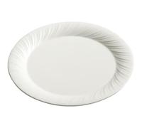 KOHUS Dinner Plates Household Ceramic Creative Western Food Plate Steak Plate Dish Plate White Tableware Cold Dish Plate Salad Plates(14inch)