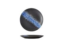 KOHUS Dinner Plates Japanese-Style Ceramic Platter Sushi Restaurant Plate Simple Tray Flat Cake Pasta Western Food Plates Dishes Salad Plates(A,S)