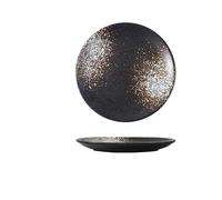 KOHUS Dinner Plates Japanese-Style Ceramic Platter Sushi Restaurant Plate Simple Tray Flat Cake Pasta Western Food Plates Dishes Salad Plates(D,M)