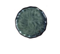 KOHUS Dinner Plates Salad Plate Home Dining Plate Rice Noodle Roll Plate Creative Breakfast Plate Simple Plate Salad Plates(Green,A)