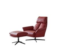KOHUS Lazy Sofa Modern Light Luxury Single Swivel Sofa Chair Genuine Leather Down Reclining Lazy Sofa Chair Lazy Couch