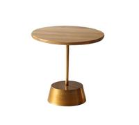 KOHUS Side Table Nordic Simple Balcony Casual Small Round Table Living Room Oak Sofa Side(A)