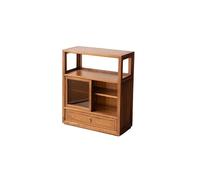 KOHUS Side Table Wooden Chinese Sofa Side Table Cabinet Storage Bay Window Zen Tea
