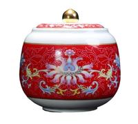 KOHUS Tea Can Blue And White Porcelain Bulk Tea Storage Container Jar Household Small Sealed Jar Chinese Tea Set Single Jar Storage Container(B,M)