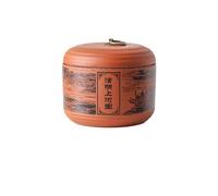 KOHUS Tea Can Bulk Tea Storage Container Jar with Lid Ceramic Jar Sealed Jar Retro Chinese Tea Set Single Jar Tea Awakening Jar Storage Container