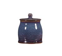 KOHUS Tea Can Ceramic Handmade Bulk Tea Storage Container Jar Household Small Sealed Jar Creative Chinese Retro Single Jar Storage Container