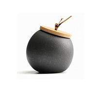 KOHUS Tea Can Ceramic Tea Box Dried Fruit Storage Tank Stoneware Jars Sealed Bottle Tea Accessories Home Spice Jars Tea Can Gifts Storage Container(B)