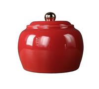 KOHUS Tea Can Creative Hand-painted Bulk Tea Storage Container Jar Ceramic Sealed Jar Home Retro Chinese Tea Set Single Jar Storage Container(C)