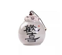 KOHUS Tea Can Hand-painted Portable Small Tea Can Ceramic Household Pollen Tea Storage Storage Sealed Empty Can Storage Container