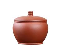KOHUS Tea Can Purple Clay Tea Storage Container Jar Large Sealed Jar Large Capacity Awakening Tea Jar Retro Tea Set Single Jar Storage Container(A)