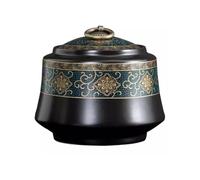 KOHUS Tea Can Retro Ceramic Tea Cans Household Black Tea Storage Cans Sealed Cans Tea Storage Cans Convenient Cans Storage Container