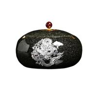 KOHUS Tea Can Vintage Loose Tea Storage Container Jar Ceramic Small Sealed Jar Portable Tea Jar Chinese Tea Set Single Jar Storage Container(D)