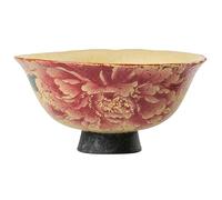 KOHUS Tea Cup Flint Red Ceramic Master Cup Amazed At The Silence of Retro Peony Small Single Brewing Tea Cup Household Tea Sets Tasting Tea Cups Soaking Container