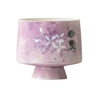 KOHUS Tea Cup Hand-Painted Hydrangea Tea Cup Single Tall Exquisite Ladies Master Kung Fu Set High-End Purple Soaking Container
