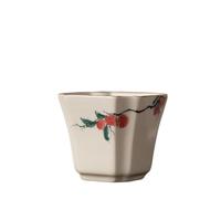 KOHUS Tea Cup Travel Coffee Cup Hand-Painted Underglaze Master Cup Ceramic Kung Fu Single Cup Chinese Tea Cup Tea Art Tea Drinking Cup Soaking Container(A)