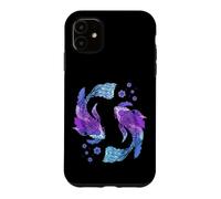 Koi Asian Carp Japanese Koi Carp Japan Pond Yin Yang Fish Case for iPhone 11