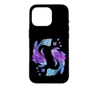 Koi Asian Carp Japanese Koi Carp Japan Pond Yin Yang Fish Case for iPhone 16 Pro