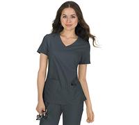 KOI Basics 374 Women's Katie Scrub Top Charcoal L