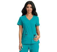 KOI Basics 4-Pocket Classic V-Neck Becca Scrub Top for Women