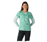 KOI Basics Leslie Women's 2-Pocket Stretch Print Top Bird Cage Small