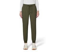 KOI Basics Women's 741 Gemma Jogger Pant, Olive Green, L Petite