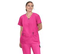 KOI Betsey Johnson B128 Kennedia Top, Flamingo, S