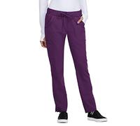 KOI Betsey Johnson B700 Women's Buttercup Scrub Pant, Eggplant, M Tall