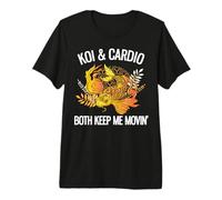 Koi & Cardio Both Keep Me Movin' Funny Koi Lover Premium T-Shirt