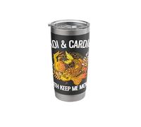 Koi & Cardio Both Keep Me Movin' Funny Koi Lover Stainless Steel Insulated Tumbler