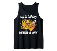 Koi & Cardio Both Keep Me Movin' Funny Koi Lover Tank Top