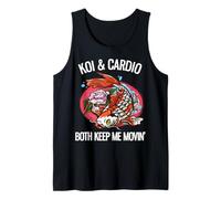 Koi & Cardio Both Keep Me Movin' Funny Koi Lover Tank Top