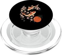 Koi Carp And Sakura Design Japanese Tradition In Bloom PopSockets PopGrip for MagSafe