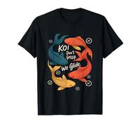 Koi Carp Fish Japanese Don't Gossip We Glide Funny T-Shirt