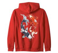 Koi Carp Japanese Koi Fish Zip Hoodie