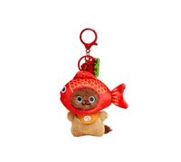 Koi Cat Keychain Cute Bag Charm Keyring, Keychain Cute Kawaii Bag Charms for Womens Handbags and Backpacks, Novelty Cat Accessory Gift for Her HAVEROSE (Brown)