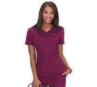 KOI Classics 247 Women's Nicole Scrub Top Wine S