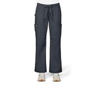 KOI Classics Women's Lindsey Drawstring Elastic Waist Scrub Pant Medium Charcoal