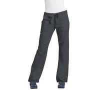 KOI Classics Women's Lindsey Drawstring Elastic Waist Scrub Pant Medium Charcoal
