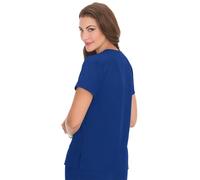 KOI Classics Women's Nicole Crossover V-Neck Solid Scrub Top X-Large Galaxy