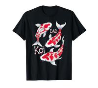 Koi Dad Elegant Red White Fish Japanese Daddy Pet Koi Fish T-Shirt