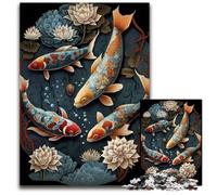 Koi Fantasy WorldAdult Jigsaw Puzzles 1000 Pieces paper Jigsaw Perfect for Birthday ChristmasHalloween Gifts 1000 PCS(38x26cm)