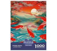 Koi Fish, 1000-piece Jigsaw, Calming Yet Stimulating Indoor Activity, Perfect for Keepsakes Or Gallery Walls, Suitable for Ages 8+, 70x50cm/1000pcs