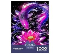 Koi Fish, 1000-piece Jigsaw, Calming Yet Stimulating Indoor Activity, Perfect for Keepsakes Or Gallery Walls, Suitable for Ages 8+, 52x38cm/1000pcs