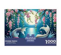 Koi Fish, 1000-piece Jigsaw, Calming Yet Stimulating Indoor Activity, Perfect for Keepsakes Or Gallery Walls, Suitable for Ages 8+, 38x26cm/1000pcs