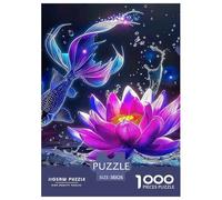 Koi Fish 1000 Piece Jigsaw Puzzle for Adults with Extra Fun Challenges Colourful Creativity Gift Giving Recycled 38x26cm/1000pcs