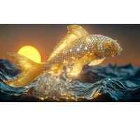 koi-fish 1000 Piece Jigsaw Puzzles for Adults Educational Games Jigsaw Puzzle Home Decoration for The Whole for Women, Gifts for Men 38x52cm/1000pcs